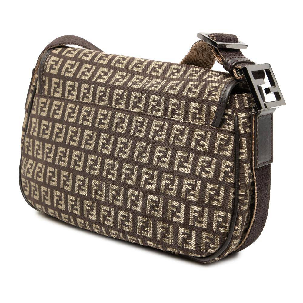Fendi Vintage Crossbody Bag Stl.  - Brown (L 18cm x W 24cm x D 8cm)