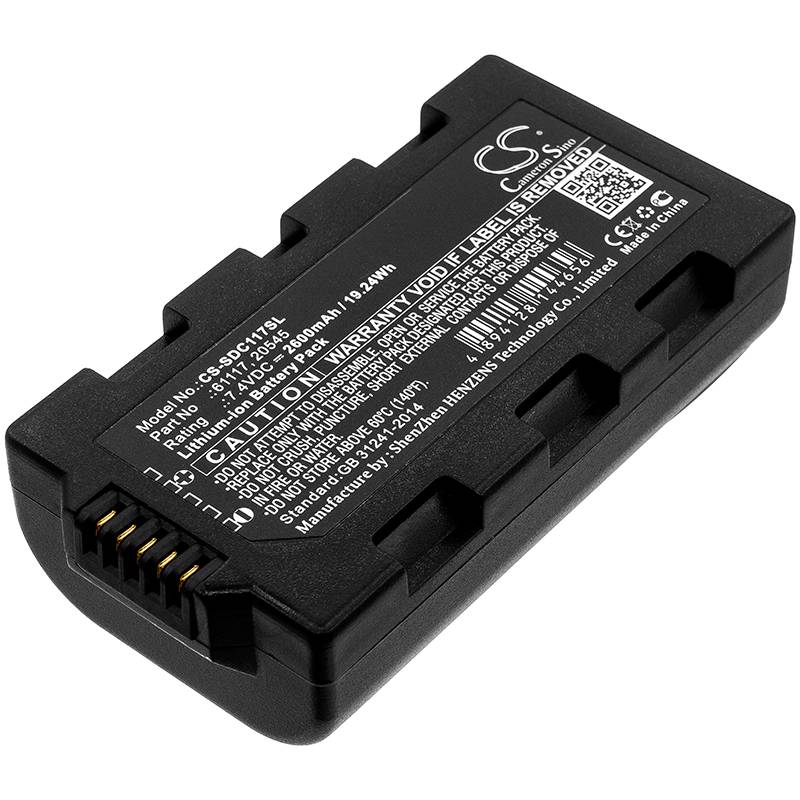 Batteri for Sokkia Juniper Mesa Field, Topcon Tesla 61117 7.4 V 2600 mAh Li-ion