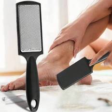 1 st Fotskrubber Fotfil Fotrasp Hård hud Förhårdnadsborttagare Rostfritt fotrivjärn Fotvård Pedikyrverktyg - Svart
