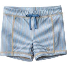Wheat Badeshorts Ulrik Stl. 4 år / 104 cm pojkar - Badbyxor Från Magasin - Blue Swim Stripe (4 år / 104 cm)