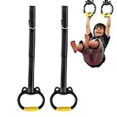 Gymnastikringar Barn inomhus, Gymnastikringar för Pull Up Bar Kids | Barn Trapets Bar Ringar,Gymnastikringar Halkfria gymringar för Home Gym Workout för hela kroppen