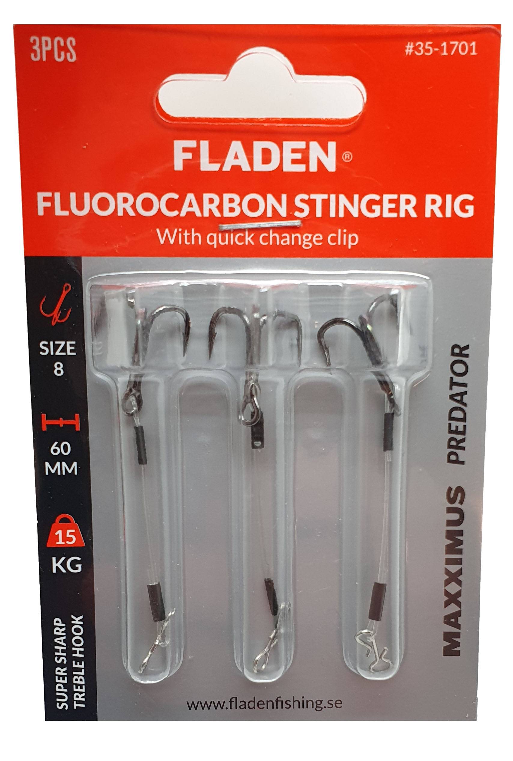 Flourcarbon Stinger Rig 3-pack