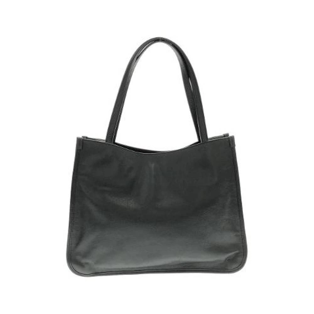 Gucci Vintage Pre-owned Horsebit 1955 Shiny Leather Tote Bag - Vintage - Dame - Sort - ONE SIZE - Læder