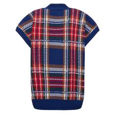 Gilette Check Wool Short-sleeve Sweater - Multicolor - XXS - XS - S - M