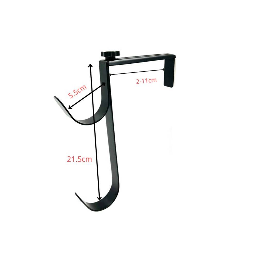 4PCS Adjustable Pool Pole Hangers, Metal Fence Hooks Pool Tool Holder for Telescopic Poles Skimmers Brushes