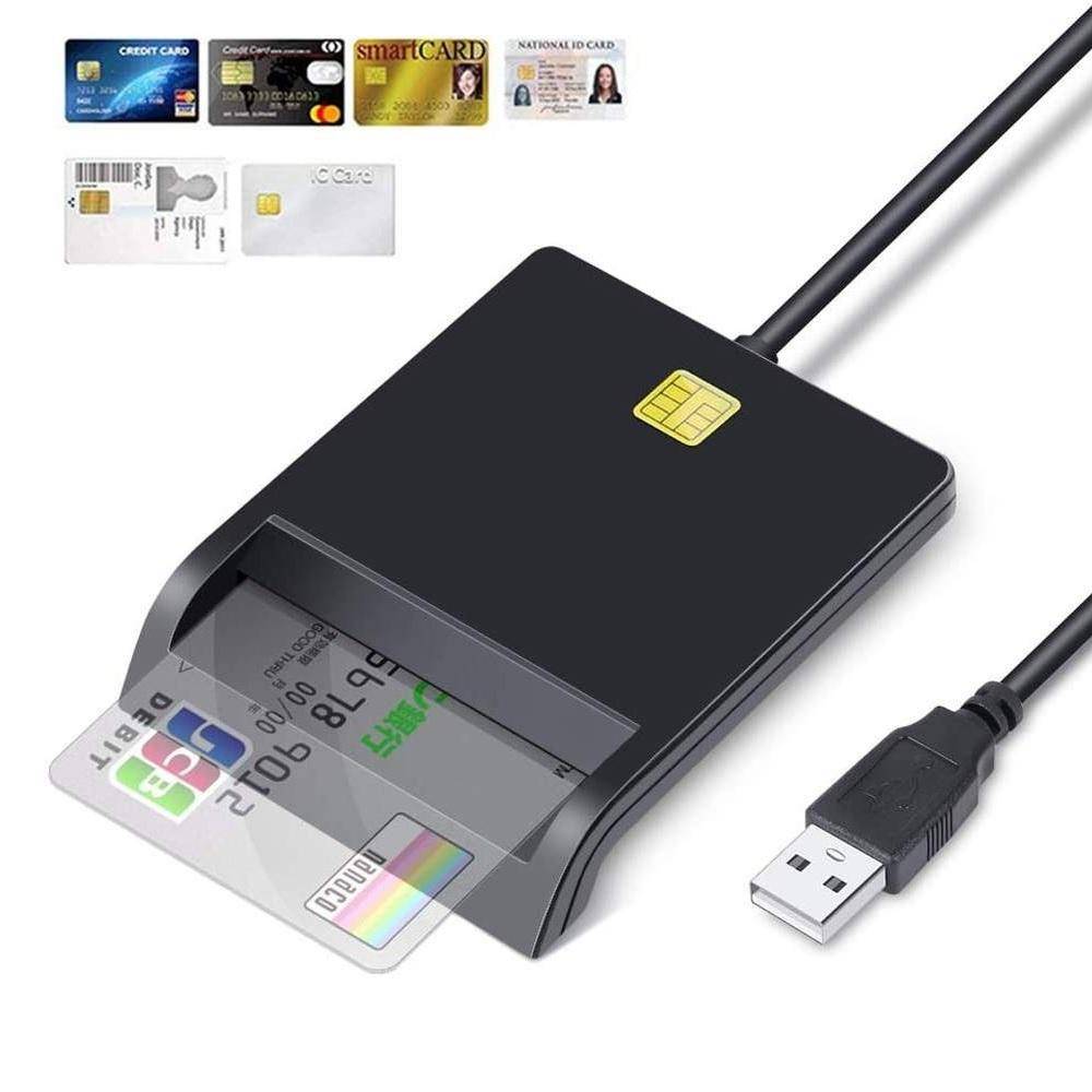 USB 2.0 Smartkortläsare för DOD CAC Common Access-Bankkort-ID för Mac OS