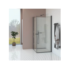 Duschhörn Dansani Match Rak med Tower: 80x80 cm / Satin