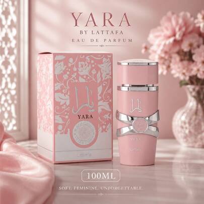 Lattafa Yara Eau De Parfum 100ML för kvinnor, långvarig söt blommig feminin parfym