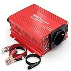 Power Inverter 300W/500W/1500W Power Inverter DC 12V till 220 AC spänningsomvandlare med 3.1A Dual USB Car Adapter Auto Inversor Ultrahög konverteringseffektivitet(500W)