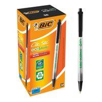 (ComputerSalg) Kuglepen BIC Clic Stic ECOlutions sort - (50 stk.)