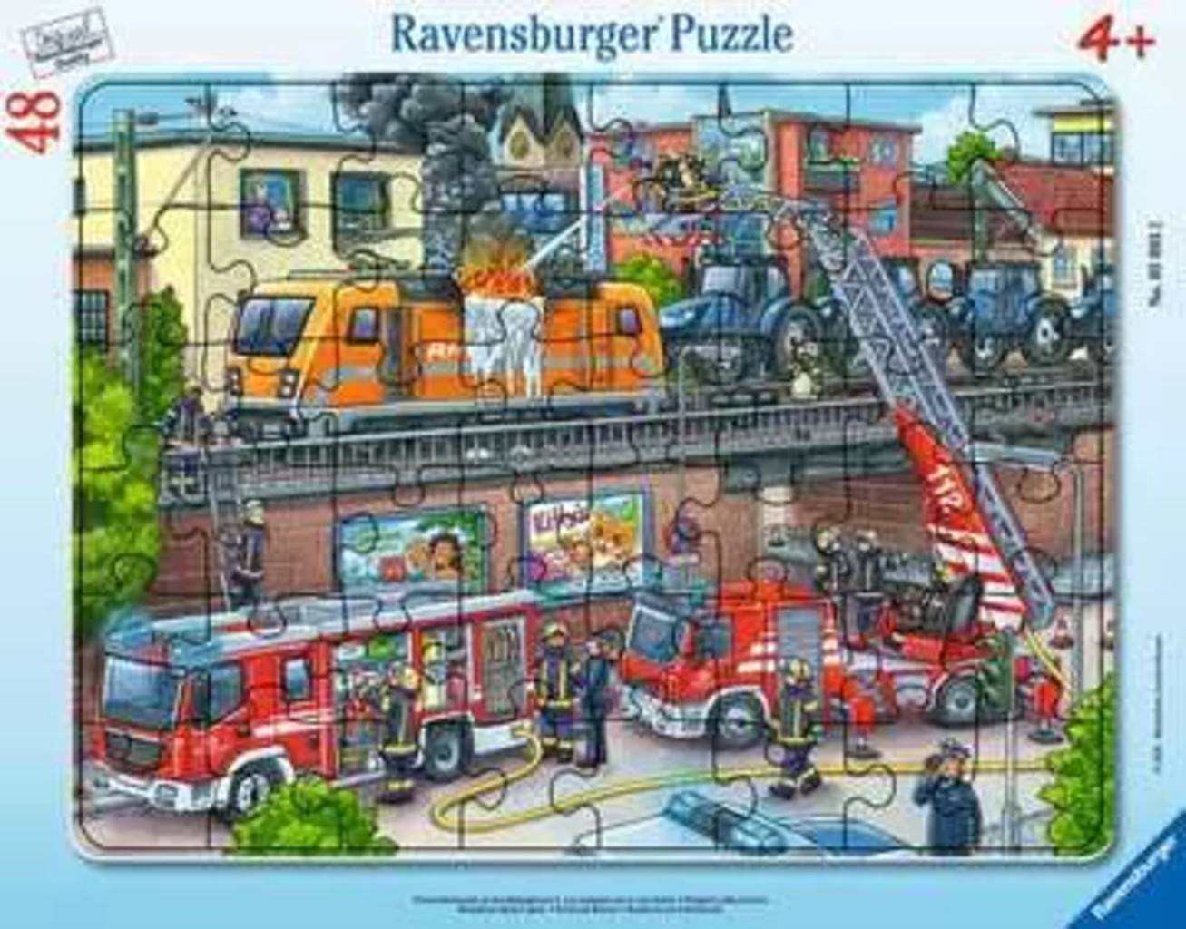Ravensburger Puzzle - Brandkår på Järnvägsspåren, 48 bitar