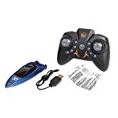 PAPABA Trådlös RC-båt Anti-interference 2.4G RC Speedboat Toy Kids Hovercraft Toy Model Toys Waterproof Blå