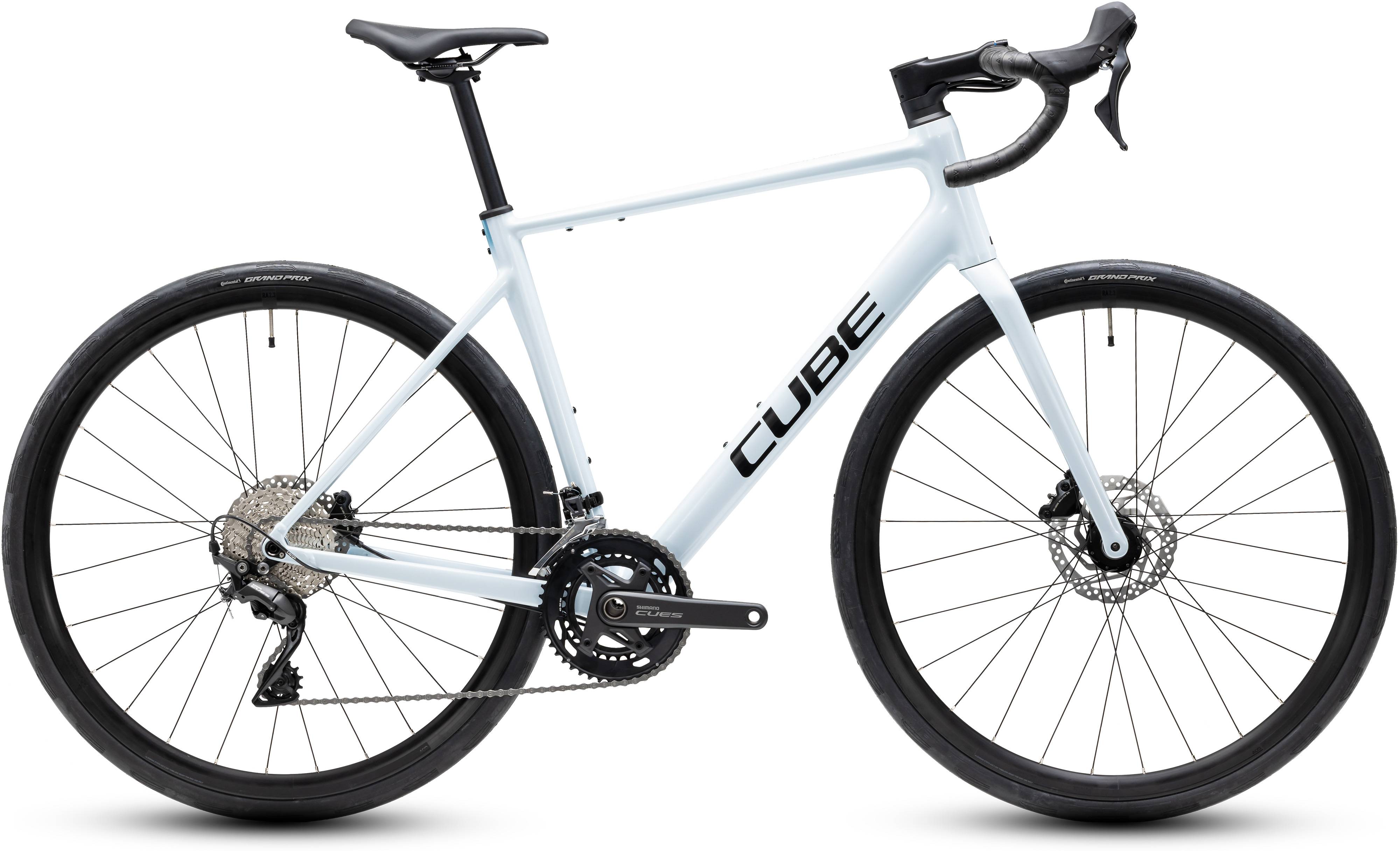 Cube Attain Race Glacier´n´Black - 58 Cm - Racercykel Dame - Hvid.