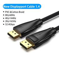 Vention DisplayPort 1.4 Cable 8K 60Hz 4K HDR 165Hz Display Port Audio Cable for Video PC Laptop TV Display Port 1.4 DP Cable 1.2