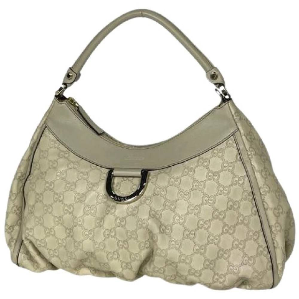 Gucci Vintage Pre-owned Laeder gucci-tasker - Vintage - Dame - Beige - ONE SIZE -