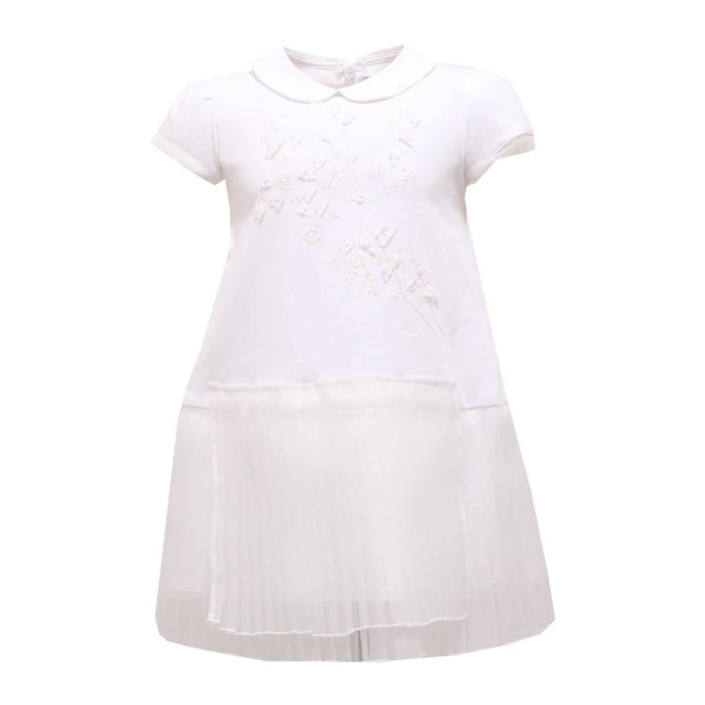 Simonetta 6A1111 Ad030 100Rs Kjole - Kids - Dame - Hvid - 74 CM -