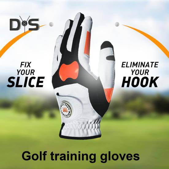 Golfhandske Damer Herrar Vänster Hand Golfhandske Halkfritt Grepp Andningsbar Handske för Golfare Förbättrar Noggrannhet Kontroll