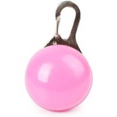 1pc glödande hundhänge spänne pedant lysande nattsäkerhetspedant blinkande led halsband hund katt halsband självlysande nattlampa - Rosa