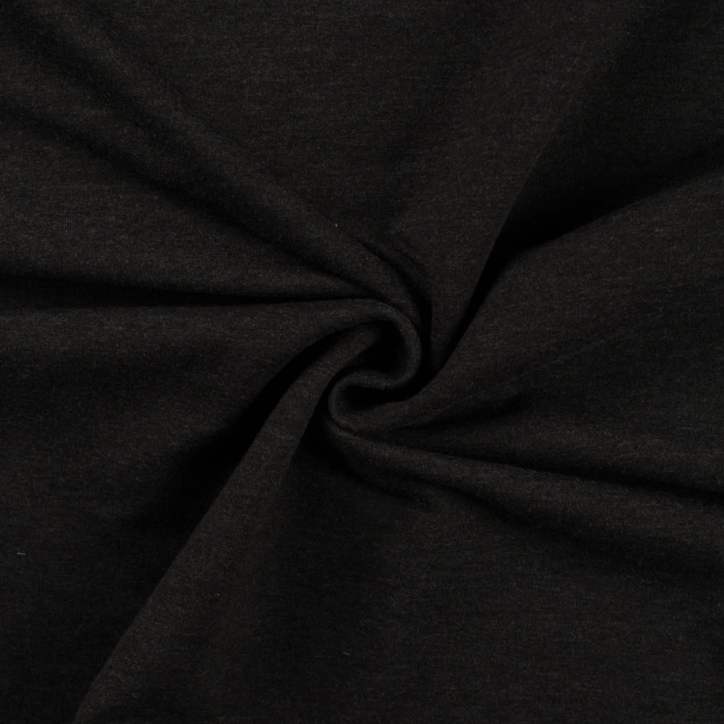 671 | Borstad Enfärgad jogging tyg - Dark Grey Melange