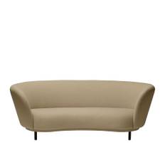 Massproductions - Dandy 2 Seater Sofa, Black Stained Legs, Fabric C+, Kvadrat - Hallingdal 65 0687 - Soffor - Chris Martin - Röd