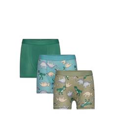 LINDEX Boxer 3 Pack Elastic Dino |Green |110/116