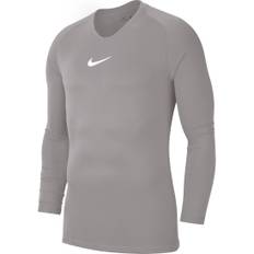 Nike Park First Layer Kinder Langarm Shirt pewter grey-weiß