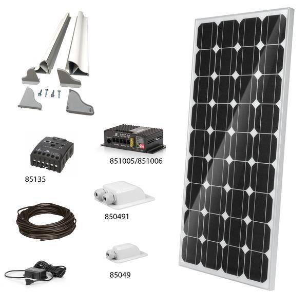 Solcellehus fra 60W til 240W.