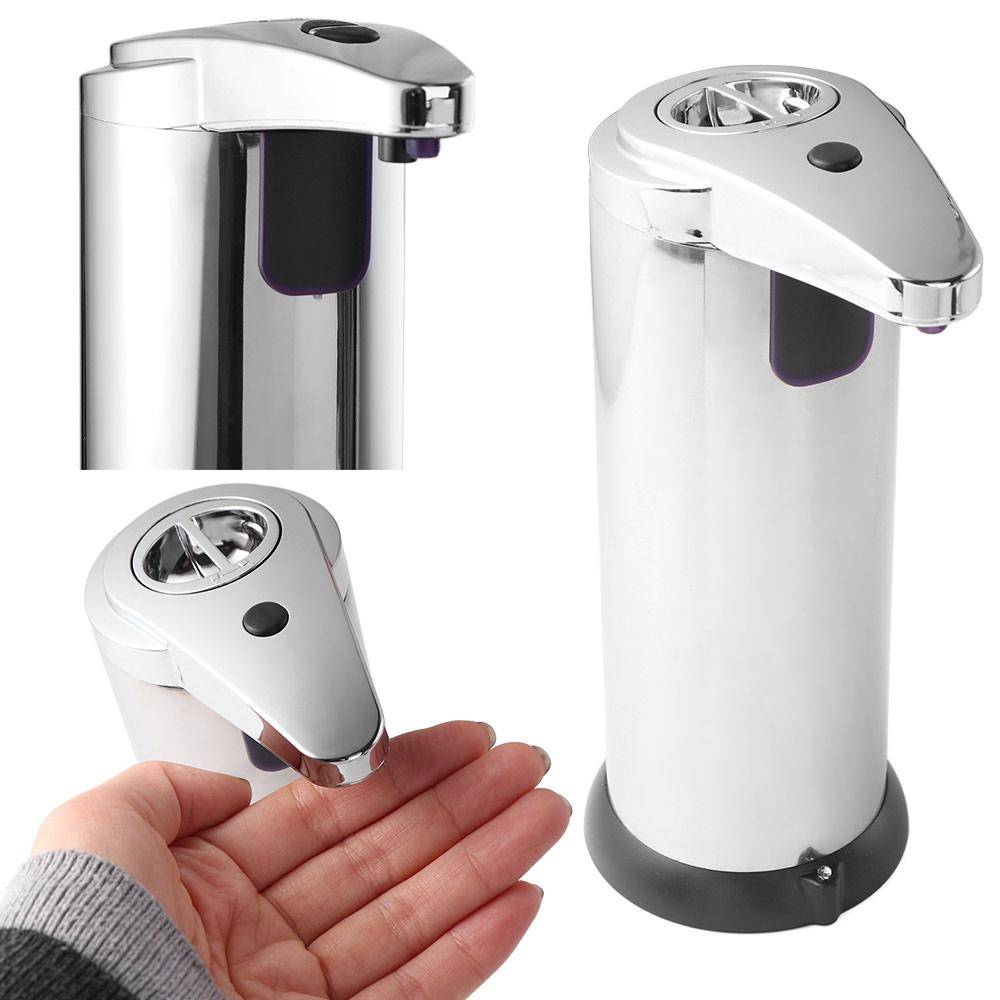 Automatisk Tvåldispenser i Rostfritt Stål Intelligent Behållare för Flytande Tvål Hem Sanitet