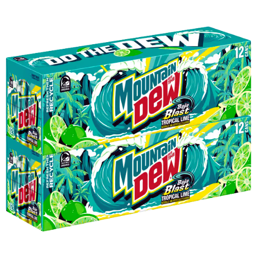 Mountain Dew Baja Blast USA 355ml - 24-pack