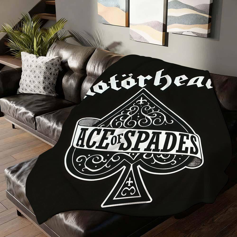 Rockband M MotorheadS Filt För Soffa Kontor Säng Flygplan Resa Sömn Läsa Koppla Av Camping Mjuk Och Varm