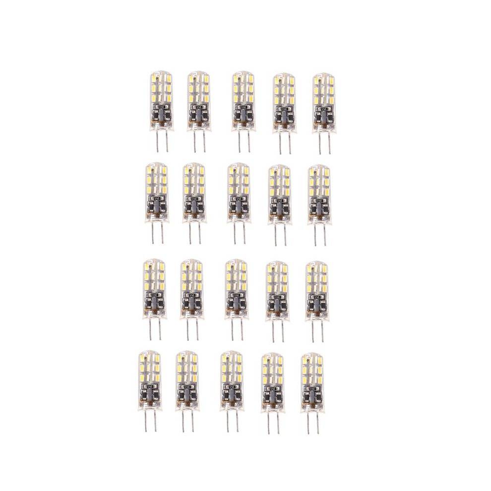 20X G4 LED Spot Light Bulb Lamp 1.5W 24 SMD 3014 Warm White 12V