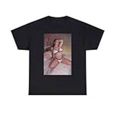 Anglea White Adult Star Tee Shirt Black XL