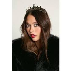 Halloween Utsmyckad Svart Tiara, Black - ONE SIZE