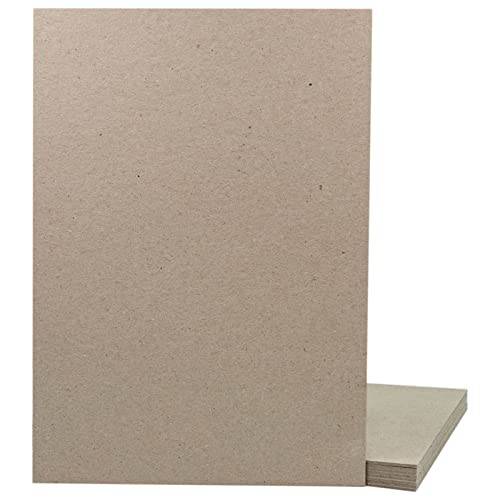 BIBODU 10 Kartong A4 | 2 mm Styv Kartong 21 x 30 cm Beige | För Hantverk, Scrapbooking, DIY | Bindningsplåt
