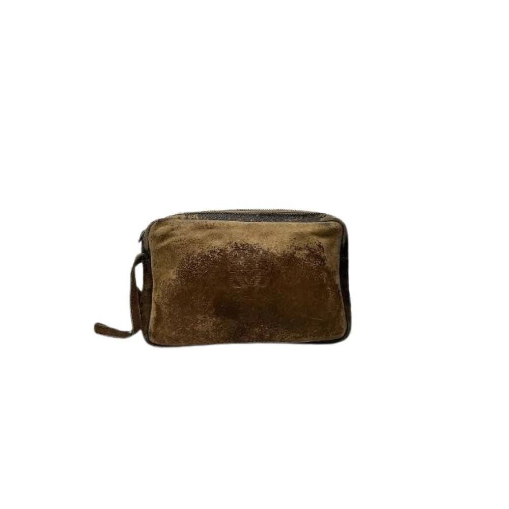 Loewe Pre-owned Pre-owned Leather Clutch - Vintage - Dame - Brun - ONE SIZE - Læder