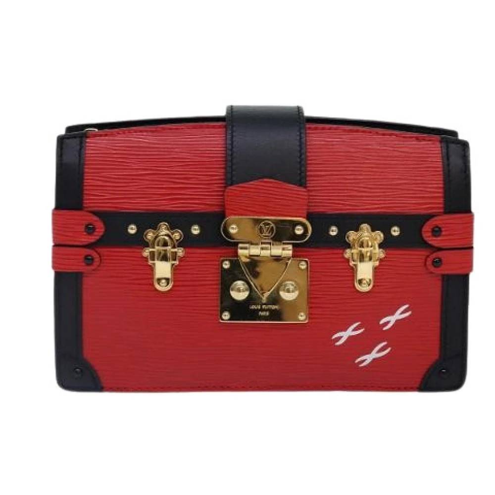 Louis Vuitton Vintage Pre-owned Trunk Clutch - Vintage - Dame - Rød - ONE SIZE - Uld