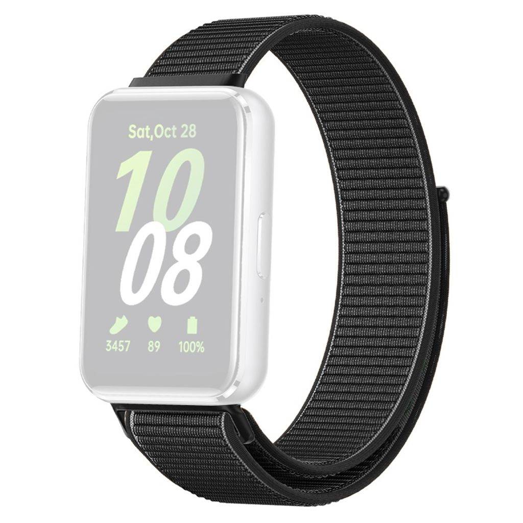 Samsung Galaxy Fit3 Flettet urrem i nylon - Sort