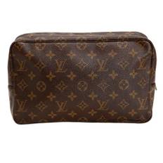 Louis Vuitton Vintage, Pre-owned, Dame, Brun, ONE SIZE, Tyl, Vintage Monogram Trousse 28 Makeup Taske - ONE Size