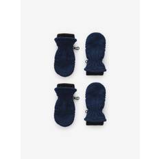 Next Navy Blue Marl Fleece Mittens 2 Pack (3mths-6yrs)