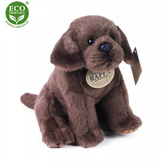 ECO siddende Labrador bamse – 20 cm – Brun.