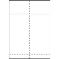 Transportetikett laser m. kvittodel 2/ark 105x270mm 1000 st / förpackning