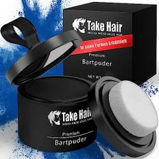 Take Hair skäggfärg I 100 % vattentät I 4 g skäggpulver för ett fylligare skägg, skäggfärg I gråskydd I skäggtjockare för färgning (skäggpuder mellanbrun)