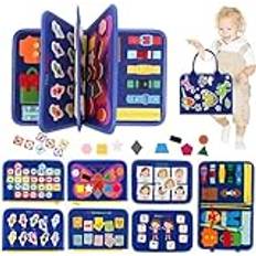 ONLYFUN Montessori 1 2 Ans, Busy Board, Leksaker för bebisar 1 år gamla, Gåvor för barn 1 år gamla, Leksaker för barn 1 år gamla, Spel för bebisar 1 år gamla, Gåvor för bebisar 1 2 år gamla