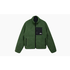 Stussy 8 Ball Sherpa Reversible Jacket Green - X-large