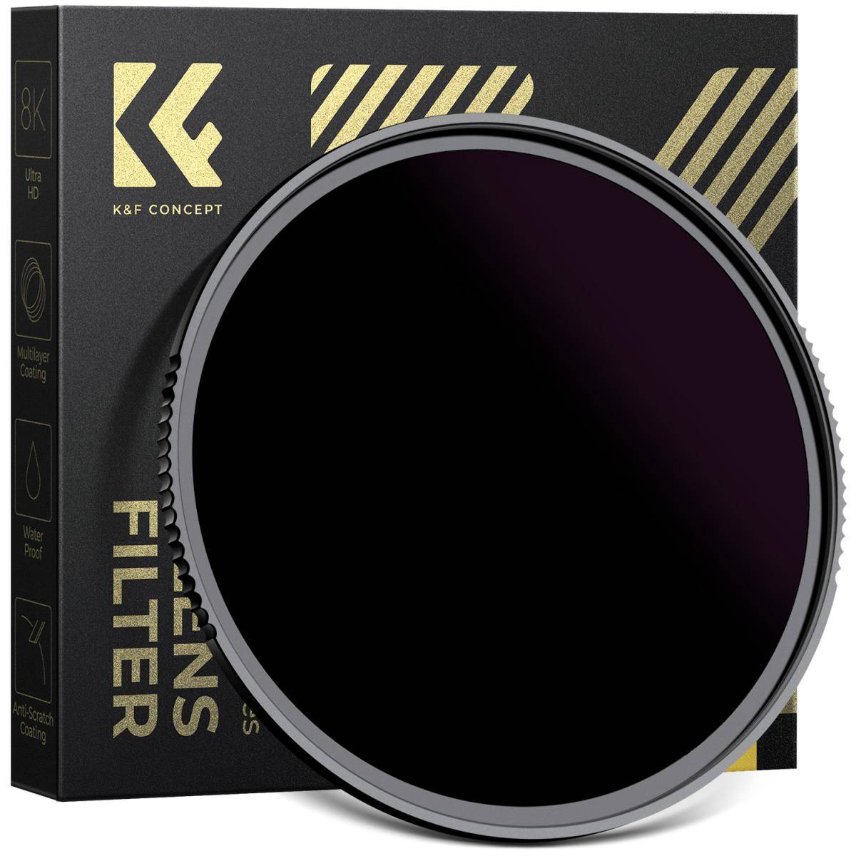 KENTFAITH 49mm Solar Filter ND100000,16.6-Stop Solid Neutral Density Filter for DSLR Camera Nano-Xcel Series