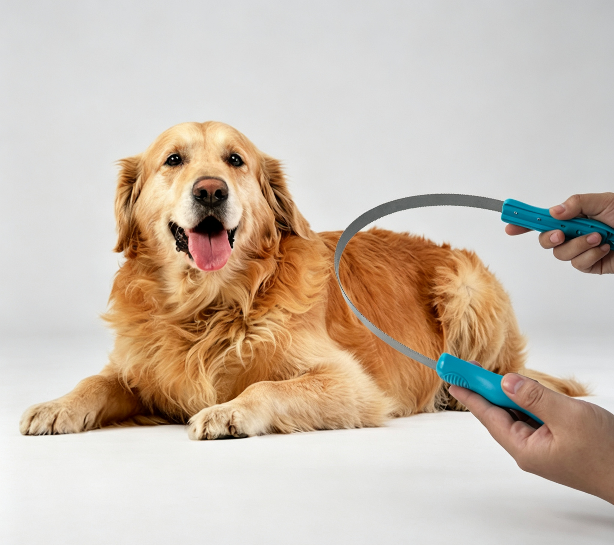 1 PC Pet Dog & Cat Hair Brush, Hair Removal Device - Single Circle Hair Shaving for Convenience
