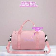 1pc Back To School Gym Bag With Wet And Dry Separated Compartments, Large Capacity Travel Bag. Customizable With Embroidery, Suitable For Yoga, Swimmi - Multicolor