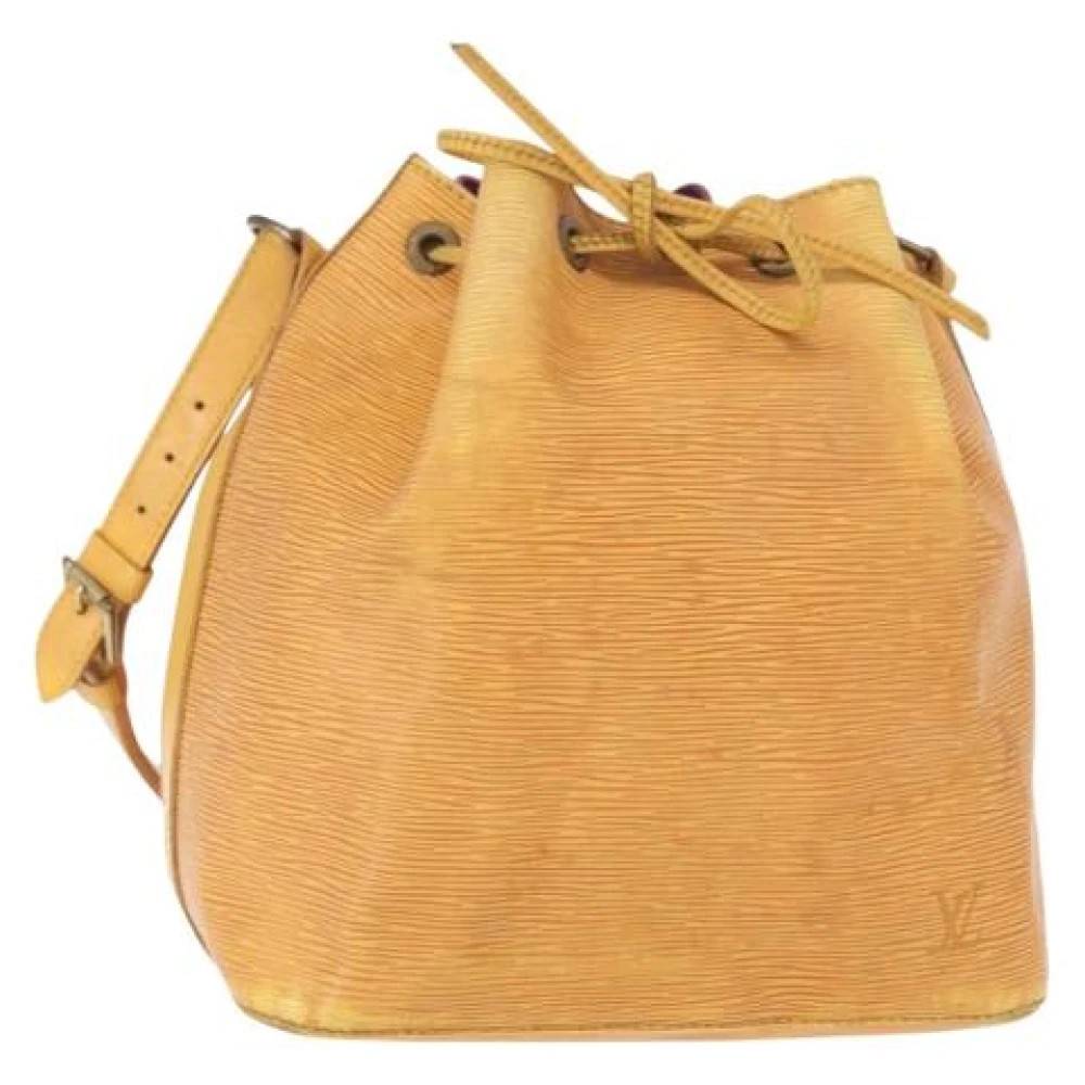 Louis Vuitton Vintage Pre-owned Bucket Bag - Vintage - Dame - Gul - ONE SIZE - Uld