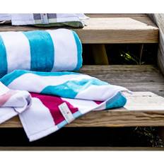 Strandbadlakan Lord Nelson velour, Turkos-cerise, 80x160