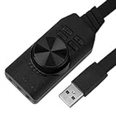 SHABD 7,1 kanaler 3,5 mm ljudgränssnitt ljudkort USB2.0 mikrofon datorheadset ljudkort